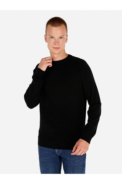 Colin's Pulover negru pentru bărbați