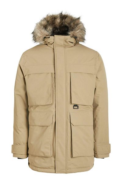 Jack & Jones JJSTAR Μπεζ μπουφάν Parka - Μοντέλο BEIGE12256892