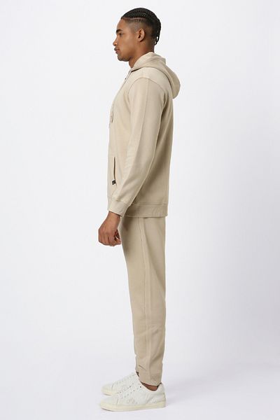 Blue Age Core Basic Seasonal Sweatshirt  Zip-Through_S_Beige