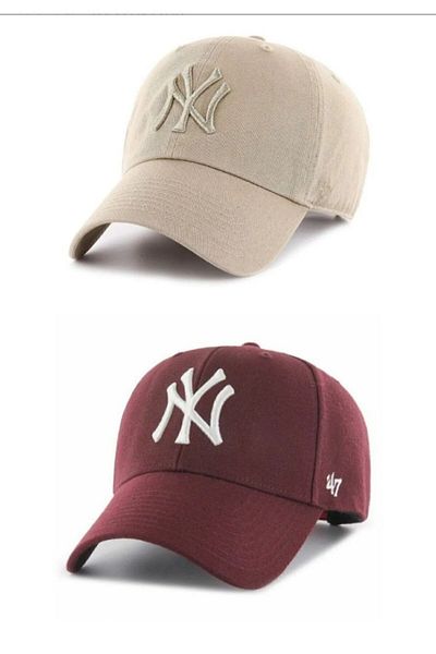 Nilbutik Unisex Sports Ny Hat - Set of 2, Velcro Back and Adjustable