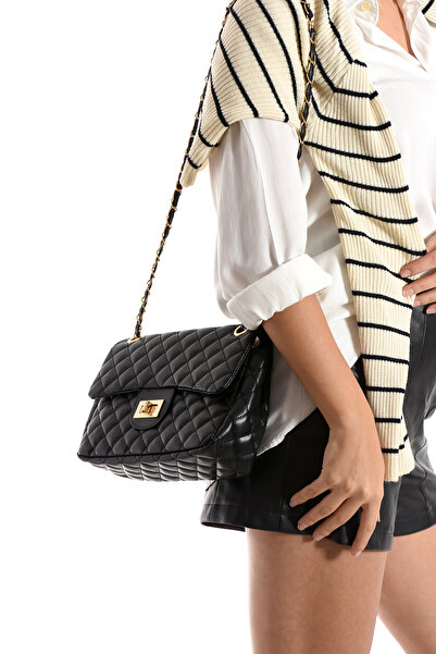 NWR BAGS Černá dámská kabelka přes rameno a crossbody, velikost 18x28