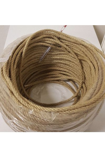 tebrikcim Σχοινί από ίντσα 5 mm Διακοσμητικό άχυρο άχυρο 50 μέτρα