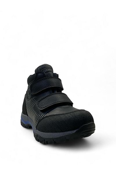 Tuğba Ortopedi 38930 Orthopedic Boy's Preschool Black/Blue Waterproof Corseted Boots