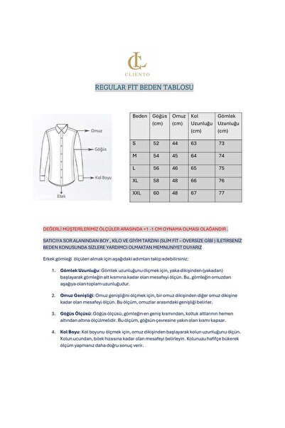 cliento Erkek Mavi Regular Fit Likralı İçi Polarlı(yünlü) Yüksek Kalite Polar Gömlek
