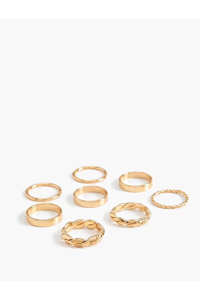 Ervalina 8'li Burgulu Yüzük ve Eklem Yüzük Seti