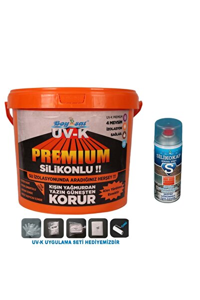 Boysat Avantajlı Izolasyon Paketi Uv-k Premium Silikonlu Boya 15 Kg Ve 400ml ...