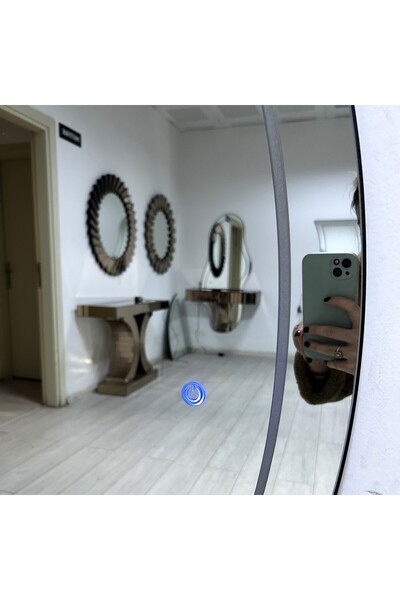 ERGLASS CAM BOY AYNASI ELİPS  150x60 CM LED IŞIKLI DOKUNMATİK DEKORATİF AYNA 1.KATİLE