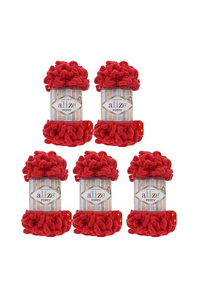 Alize 56 Red Puffy Πακέτο των 5