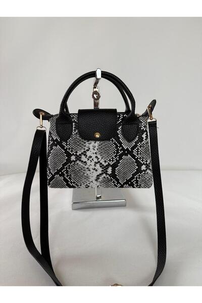 melecco Γυναικεία μίνι τσάντα χεριού και ώμου με φερμουάρ και κούμπωμα με κρο...