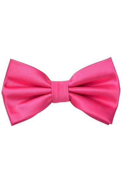 Uniquetrenders Men's Solid Color Satin Bow Tie