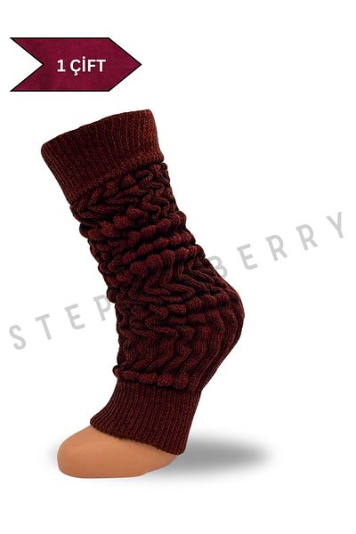 STEPPE BERRY Γυναικείες κάλτσες μπορντό κολάν