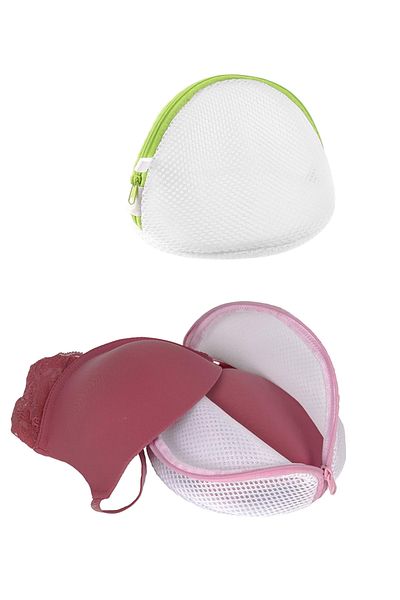 COZY SENSE 2 Pcs Shielded Bra Washing Net - Underwear Washing Ball Pegs