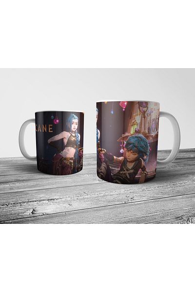 Pixxa Arcane Isha Isha Jinx Mug Cup Model 2