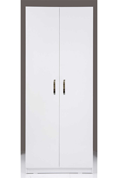 Kenyap Plus 812489 Stella 2+1 Kapaklı 2 modüllü Yüklük Yorgan Yatak Dolabı Gardırop - Parlak