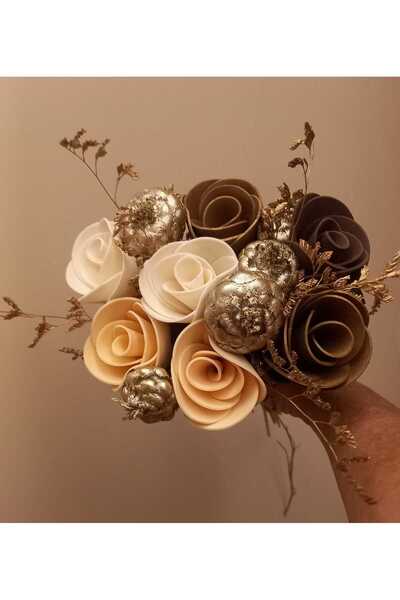 LATEX ROSE HAND BOUQUET OR VASE FLOWER EVA(ARTIFICIAL FLOWER)