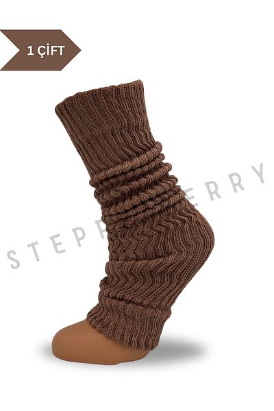 STEPPE BERRY Дамски чорапи с клин в телесен цвят