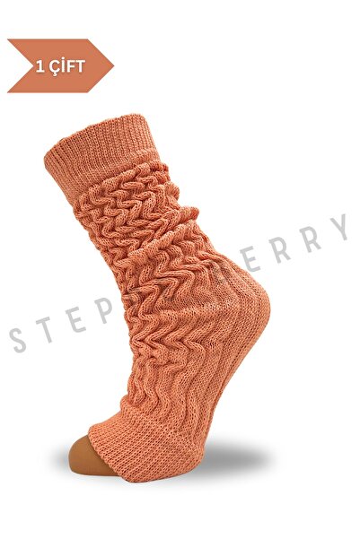 STEPPE BERRY Women's Peach Leggings Socks