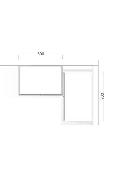 Kenyap Plus 812447 Stella 3 Kapaklı 2 Çekmeceli Köşe Gardırop -parlak Beyaz