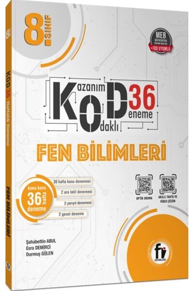 Fi Yayınları 8. Sınıf Fen Bilimleri Kod 36 Deneme