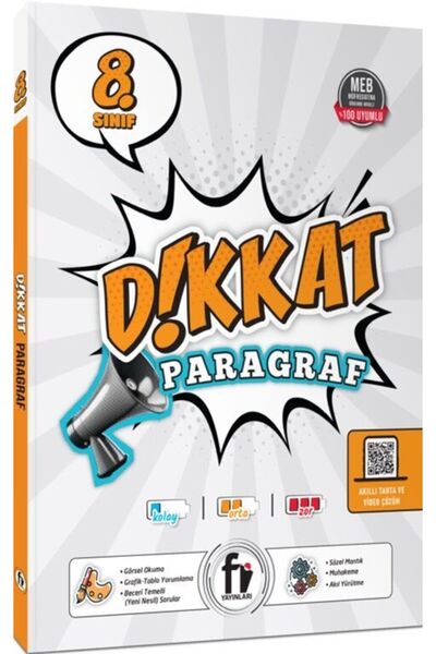 Fi Yayınları Fi Yayınları 8. Sınıf DİKKAT Paragraf Soru Bankası