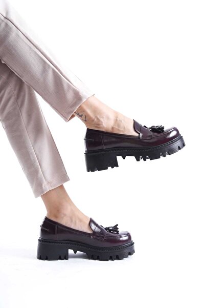 ERNİLA SHOES HAKİKİ DERİ PÜSKÜLLÜ LOAFER AYAKKABI