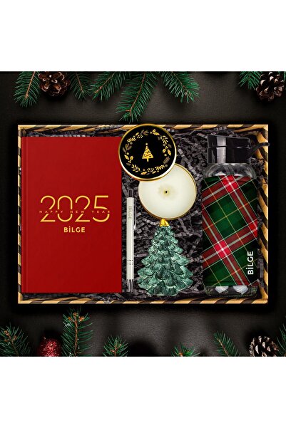 EJOYA Kişiye Özel Hoş Geldin 2025 & Ekose Tasarım Yeni Yıl Kutusu 112670