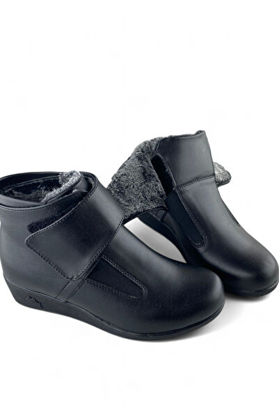 Waresta Dybt24 İçi Tamamen Kürklü Günlük Kaymaz Taban Cırtlı Ortopedik Anne Bot Dybt24