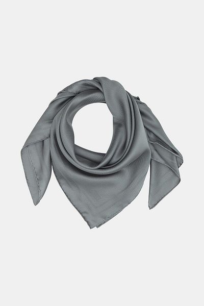 Vakko Καπνιστό Μεταξωτό Φουλάρι Ζακάρ Twill - Πλαίσιο
