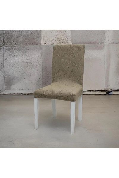 probak Κάλυμμα καρέκλας με σχέδιο Jacquard Sehra με ελαστικό και Lycra - Μονό