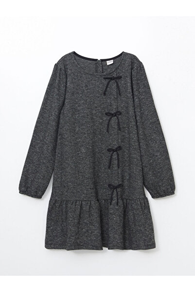 LC Waikiki Bisiklet Yaka Kiz Cocuk Elbise - W4KI47Z4