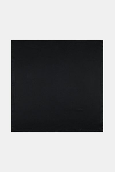 Vakko Μεταξωτό Φουλάρι Jacquard Twill - Πλαίσιο - Μαύρο