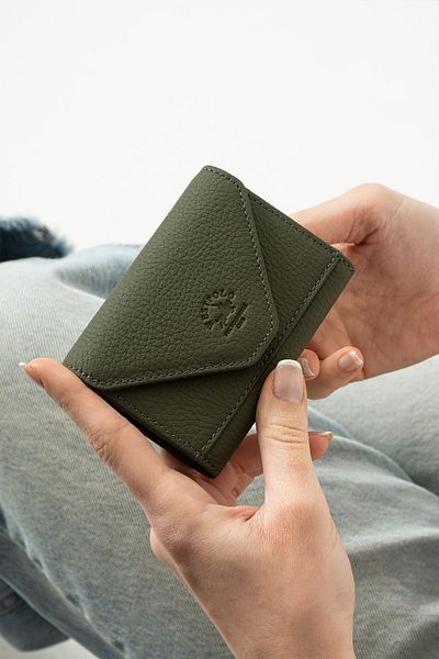 Westpolo Θήκη κάρτας ακορντεόν Unisex από γνήσιο δέρμα