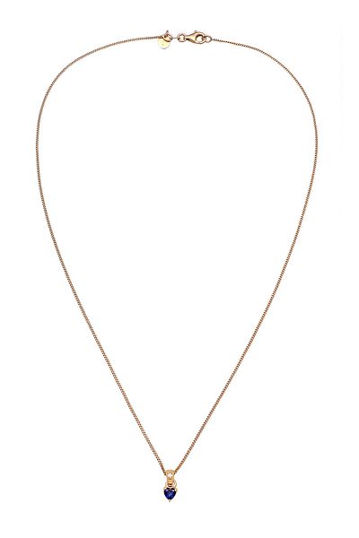 ELLI Necklace Diamonds Necklace Women Heart Pendant Labgrown Diamond Brilliant Cut 0.004 Ct. White S