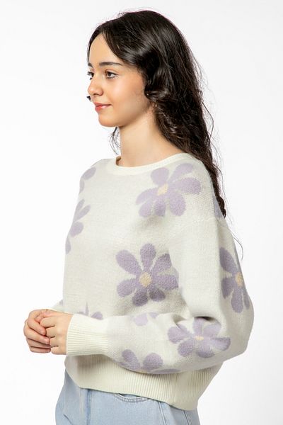 RİNA Winter Wonderland Sweater_XL_White