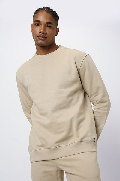 Blue Age Core Basic Seasonal Sweatshirt Crew-Neck_L_Beige