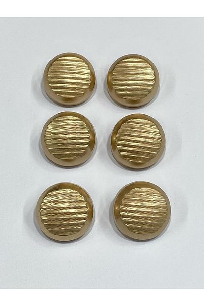 karantuhafiye Metal Button/Trench Coat Jacket Length/ Set of 6/2.5 cm/jx30/ Matte Gold