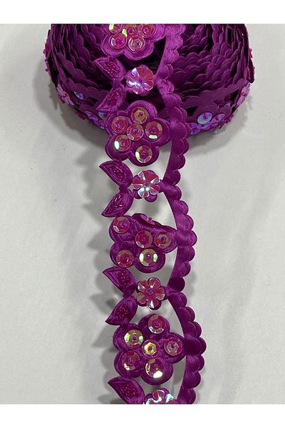 karantuhafiye 4 Meters Bead Embroidered Ribbon