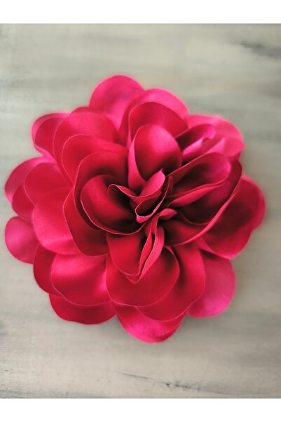 karantuhafiye Broş/İğneli Saten Çiçek Broş (12 cm)