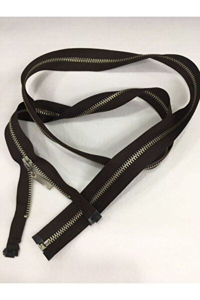 karantuhafiye Метален цип за зъби 110 см, цвят кафе № 5