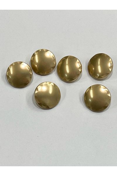 karantuhafiye Metal Button/Cardigan Vest Length/ Set of 6/1.8 cm/jx015/ Matte Gold