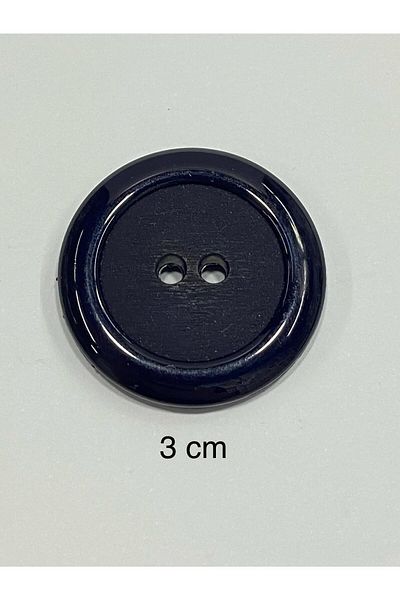karantuhafiye Navy Blue Set of 6 Italian Button Coat Coat Button - 3 cm (M46690)
