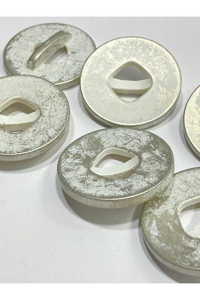 karantuhafiye Italian Coat Coat Button / Antique White / 2.5 cm / Set of 6