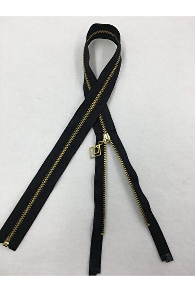 karantuhafiye Demir Diş Mont Hırka Yelek Fermuarı 60 Cm Siyah