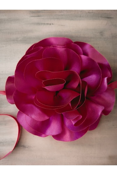 karantuhafiye Necklace/choker Necklace/big Rose Necklace (15 Cm)