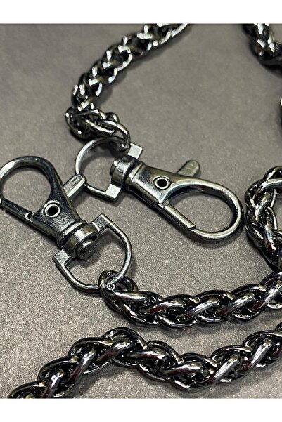 karantuhafiye Bag Chain 120 Cm Knitting Model with Clip Ends
