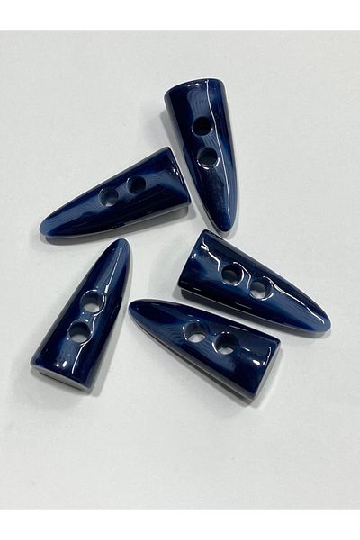 karantuhafiye Ivory Button Shepherd Button / 4 cm / Set of 5 / Furry Series / Navy Blue