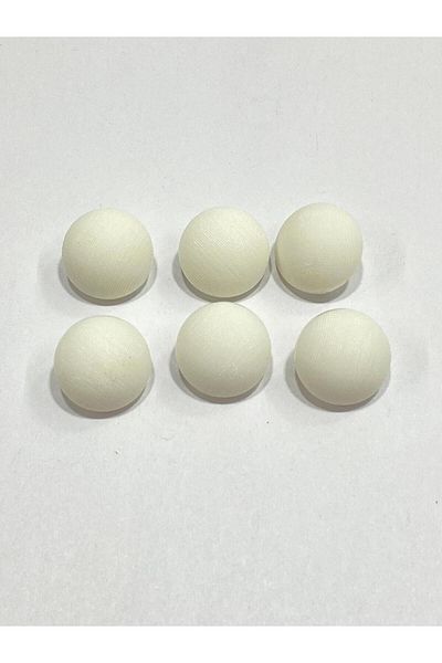 karantuhafiye Italian Pearl Curved Matte Cardigan and Vest Set of 6 - Off White, 1.5 cm (Code:3598)
