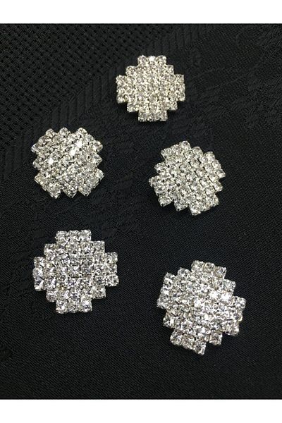 karantuhafiye Stone Button Square Button Set of 5