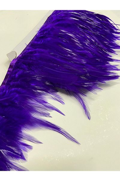 karantuhafiye Rooster Feather / 1 Meter / Purple