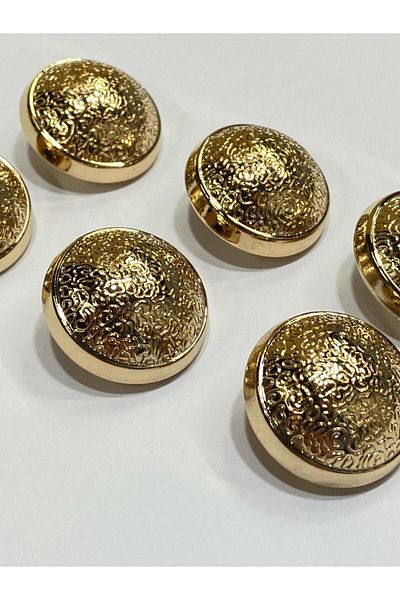 karantuhafiye Metal Button/Coat Coat Length/ Set of 6/2.5 cm/jx019/Gold